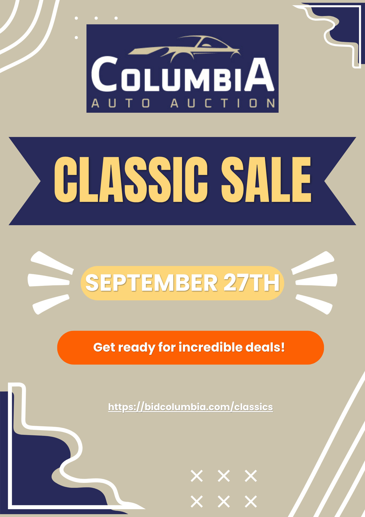 Classic Sale September 27th